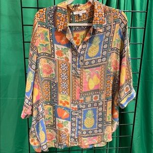 Rose & Olive Multicolor Patterned Blouse